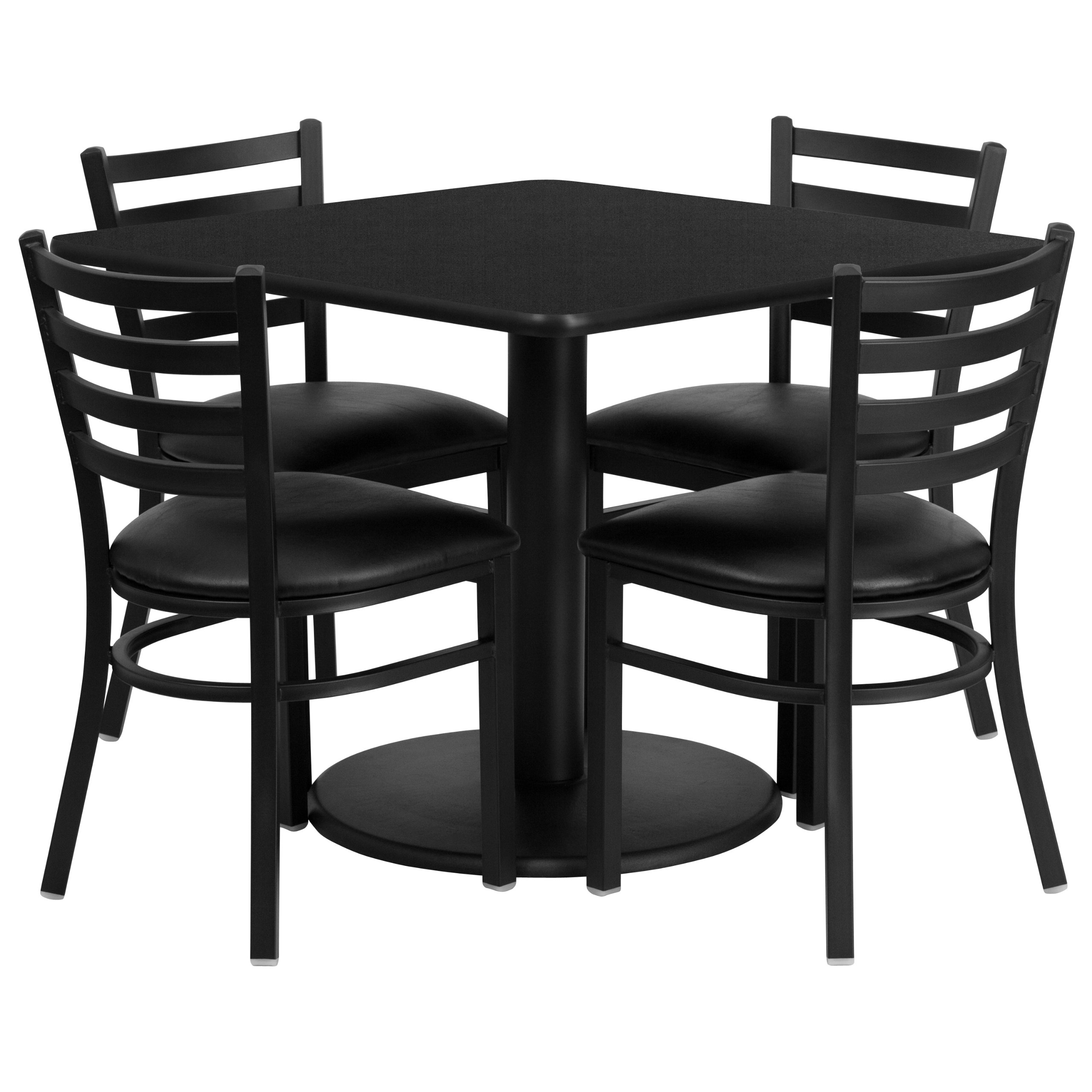 Amazon.com - Flash Furniture Jamie 36'' Square Black Laminate